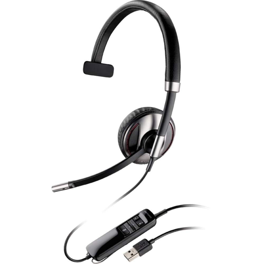 Plantronics Blackwire C710-M Headset - Mono - USB - Wired/Wireless - Bluetooth - 20 Hz - 20 kHz - Over-the-head - Monaural - Supra-aural - Noise Cancelling Microphone