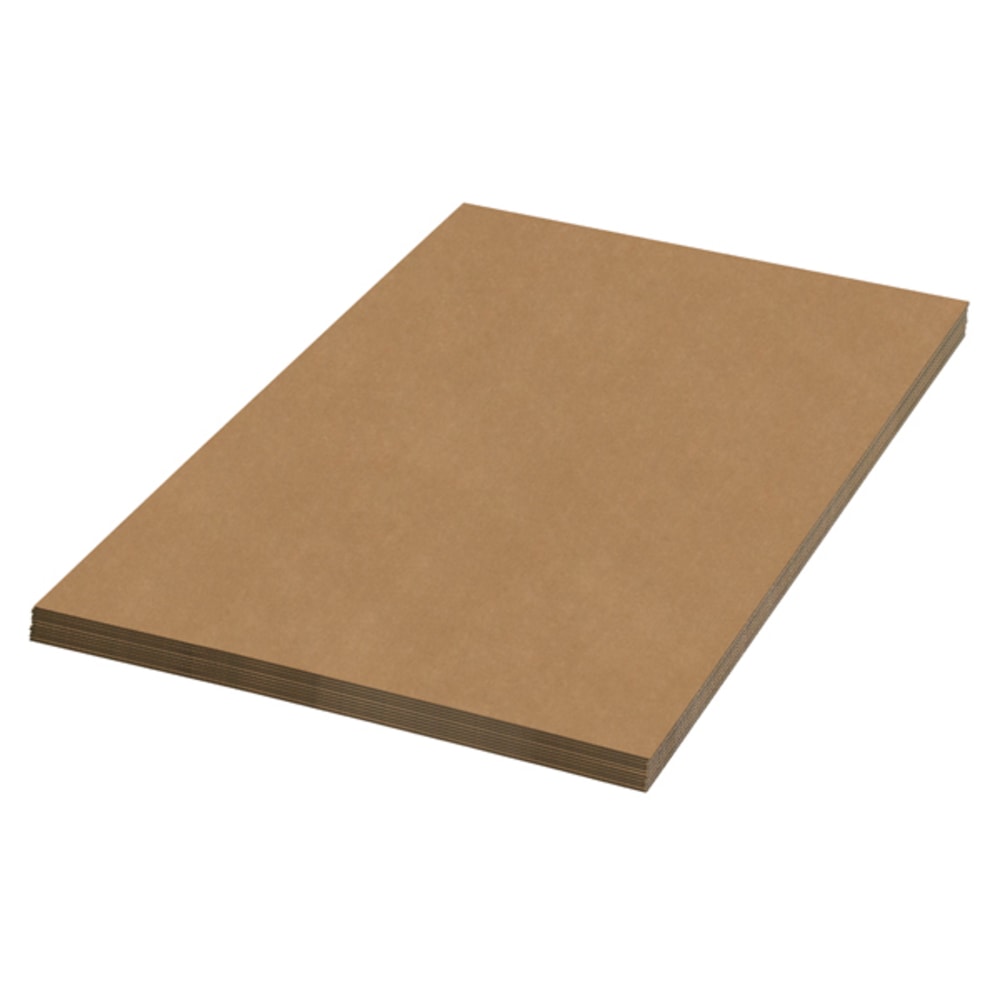 Office Depot Brand Material Kraft Corrugated Sheets, 48in x 60in, Pack Of 20