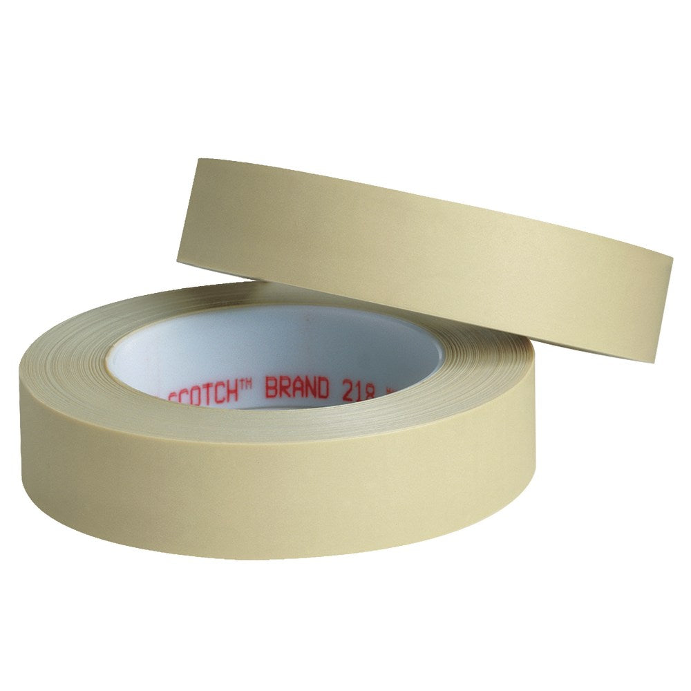3M 218 Masking Tape, 3in Core, 1in x 180ft, Green, Pack Of 3