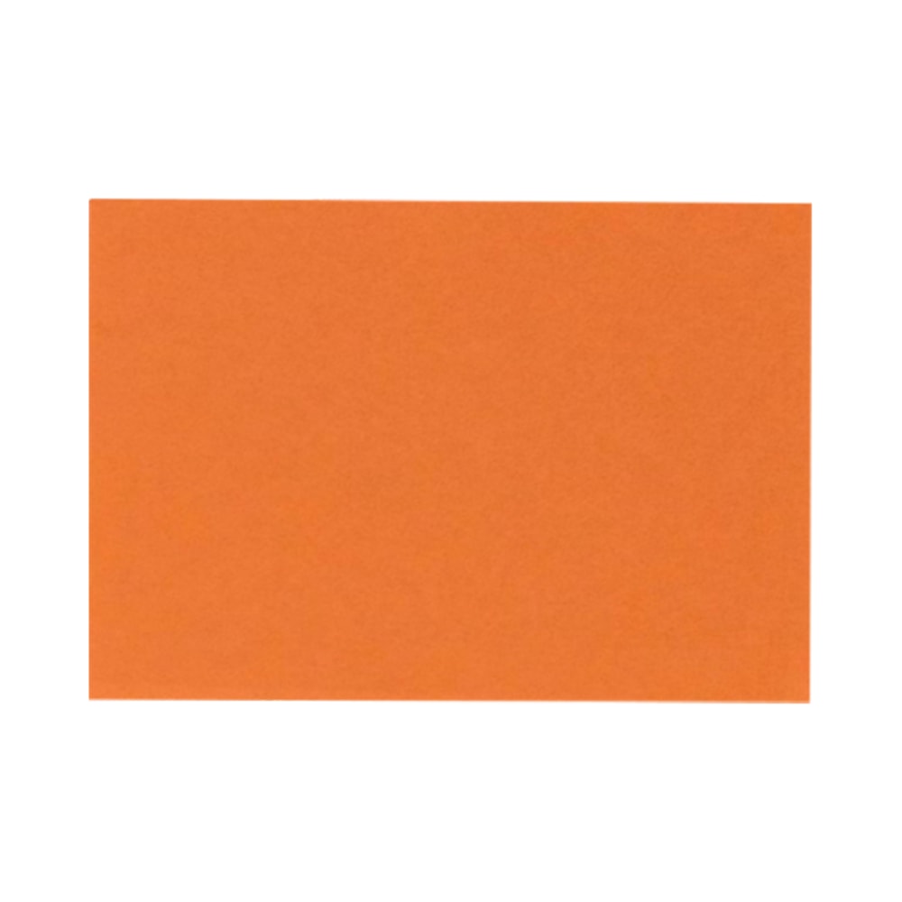LUX Flat Cards, A7, 5 1/8in x 7in, Mandarin Orange, Pack Of 1,000