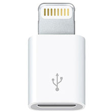 Load image into Gallery viewer, 4XEM 8-Pin Lightning Male To 5-Pin Micro USB Female Adapter - 1 x 8-pin Lightning Proprietary Connector Male - 1 x 5-pin USB 2.0 Micro USB Female