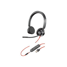 Load image into Gallery viewer, Poly Blackwire 3325 - 3300 Series - headset - on-ear - wired - USB, 3.5 mm jack