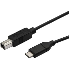 Load image into Gallery viewer, StarTech.com 3m 10ft USB C to USB B Printer Cable - M/M - USB 2.0 - USB C to USB B Cable - Black