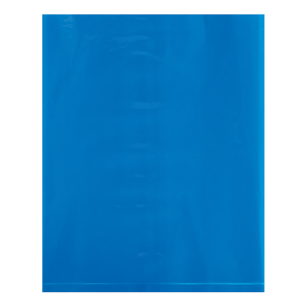 Office Depot Brand 2 Mil Colored Flat Poly Bags, 8in x 10in, Blue, Case Of 1000