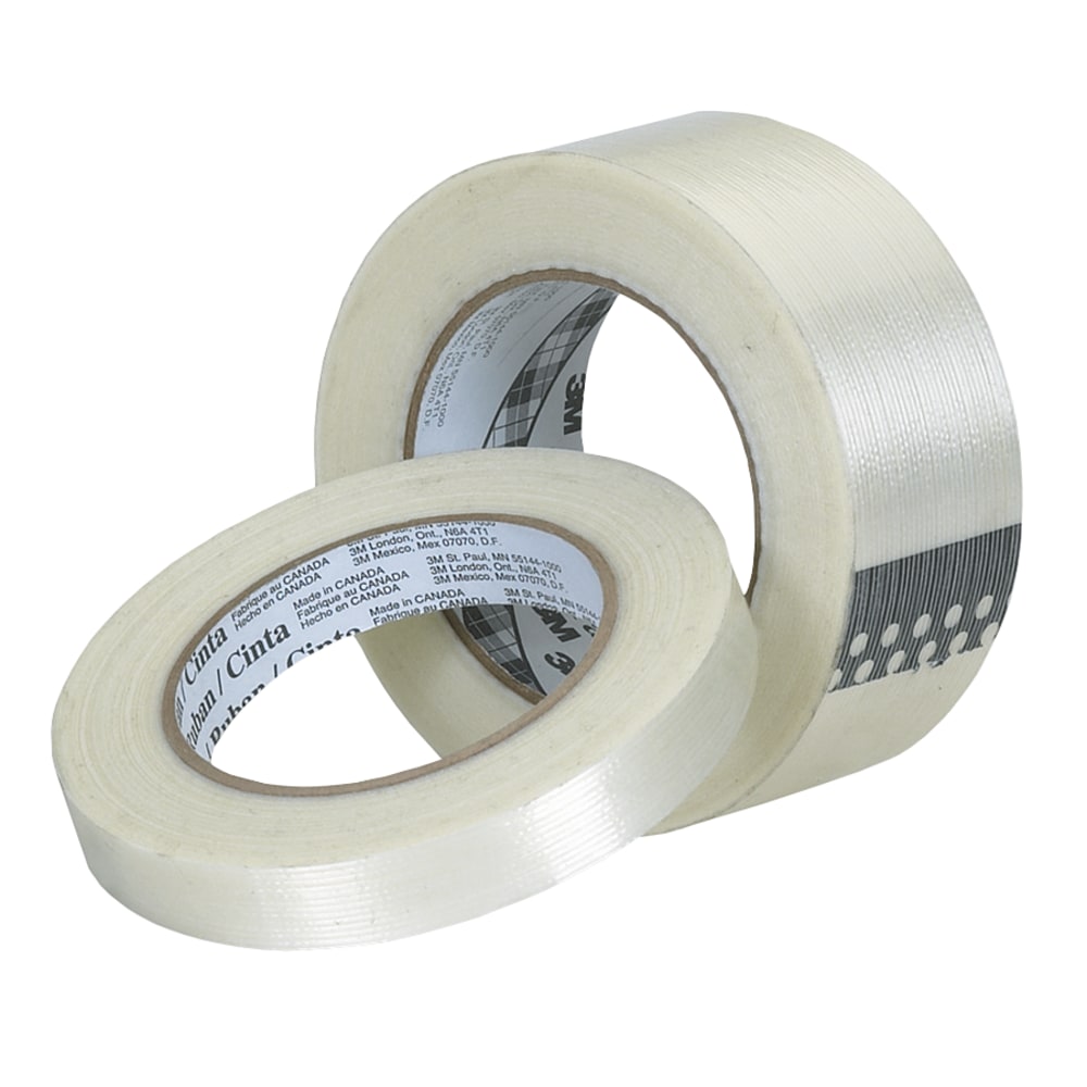 3M 8934 Strapping Tape, 3/4in x 60 Yd., Clear, Case Of 48