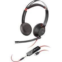 Load image into Gallery viewer, Plantronics Blackwire 5200 Series USB Headset - Stereo - USB Type C, Mini-phone (3.5mm) - Wired - Over-the-head - Binaural - Circumaural