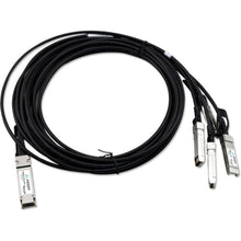 Load image into Gallery viewer, Axiom 40GBASE-CR4 QSFP+ to 4 10GBASE-CU SFP+ Passive DAC Cable HP 1m - 3.28 ft Twinaxial Network Cable for Network Device - First End: 1 x QSFP+ Network - Second End: 4 x SFP+ Network - 40 Gbit/s