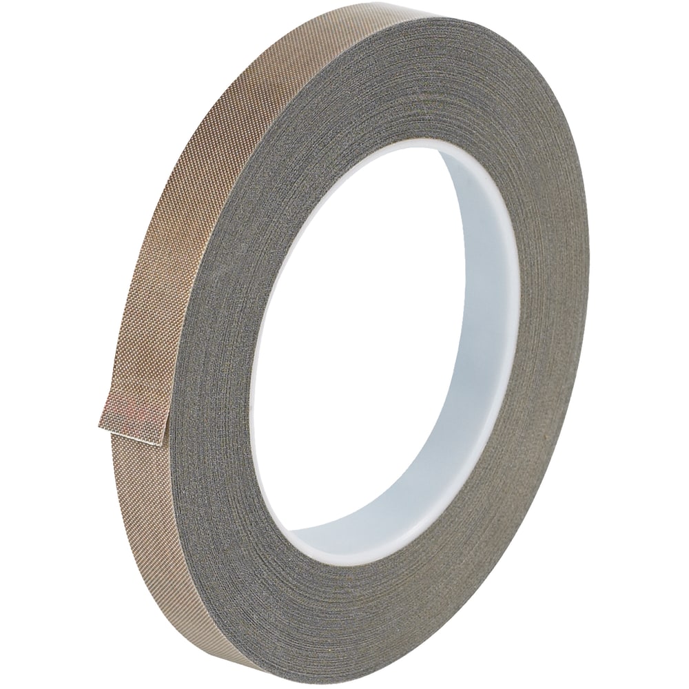 Office Depot Brand PTFE Glass Cloth Tape, 10 Mils, 3in Core, 0.5in x 108ft, Brown