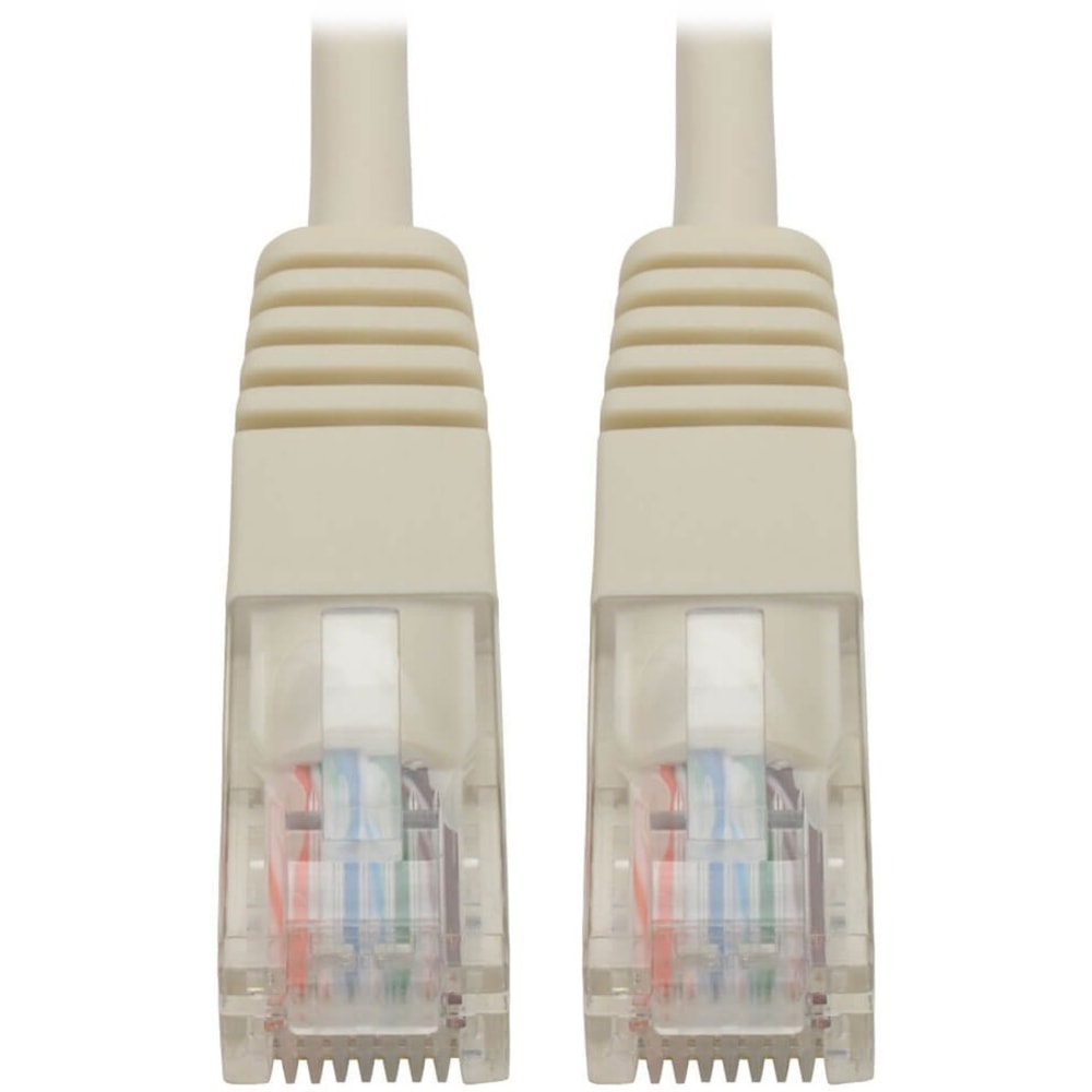 Tripp Lite Cat5e 350 MHz Molded (UTP) Ethernet Cable (RJ45 M/M) PoE White 3 ft. (0.91 m) - 3ft - 1 x RJ-45 Male - 1 x RJ-45 Male - White