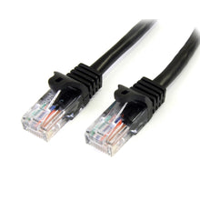 Load image into Gallery viewer, StarTech.com 25 ft Black UTP Cat5e Snagless Patch Cable - Category 5e - 25 ft - 1 x RJ-45 Male - 1 x RJ-45 Male - Black