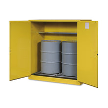 Load image into Gallery viewer, Vertical Drum Safety Cabinets, Manual-Closing, (2) 55 Gallon Drum, w/Rollers