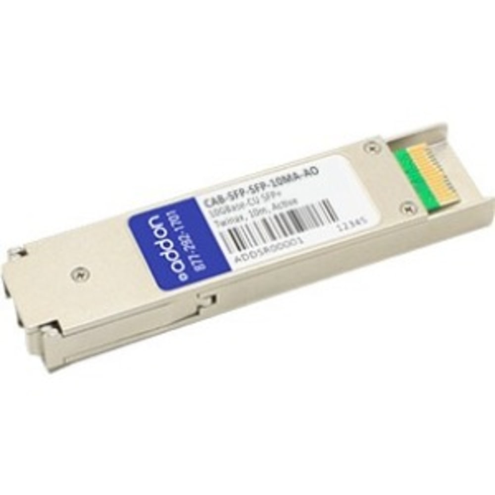 AddOn Arista Networks CAB-SFP-SFP-10MA Compatible TAA Compliant 10GBase-CU SFP+ to SFP+ Direct Attach Cable (Active Twinax, 10m) - 100% compatible and guaranteed to work