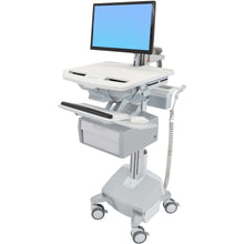 Load image into Gallery viewer, Ergotron StyleView Cart with LCD Arm, LiFe Powered, 1 Tall Drawer - Cart for LCD display / keyboard / mouse / barcode scanner / CPU (open architecture) - aluminum, zinc-plated steel, high-grade plastic