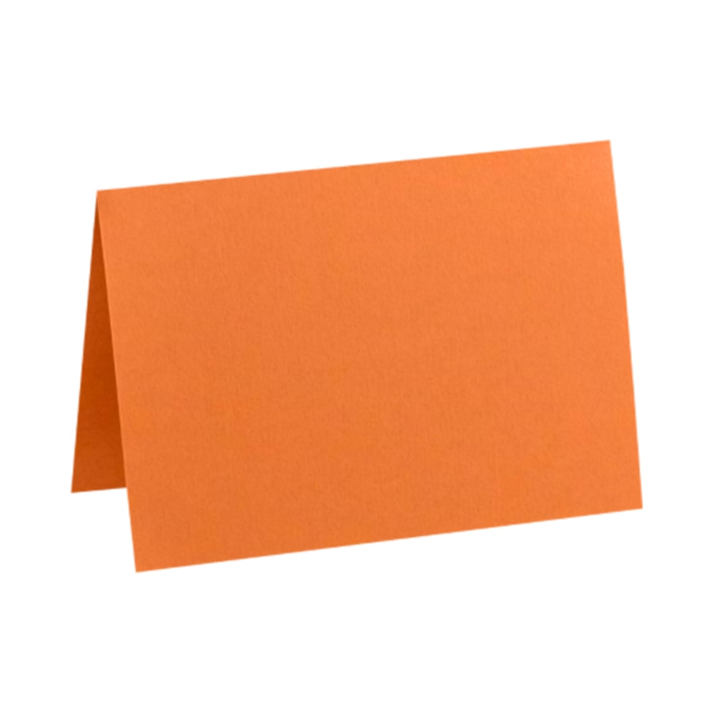 LUX Folded Cards, A6, 4 5/8in x 6 1/4in, Mandarin Orange, Pack Of 1,000